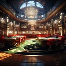 Live dealer baccarat and roulette studio view